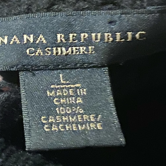 100% cashmere black knit turtleneck neck - Picture 6 of 6